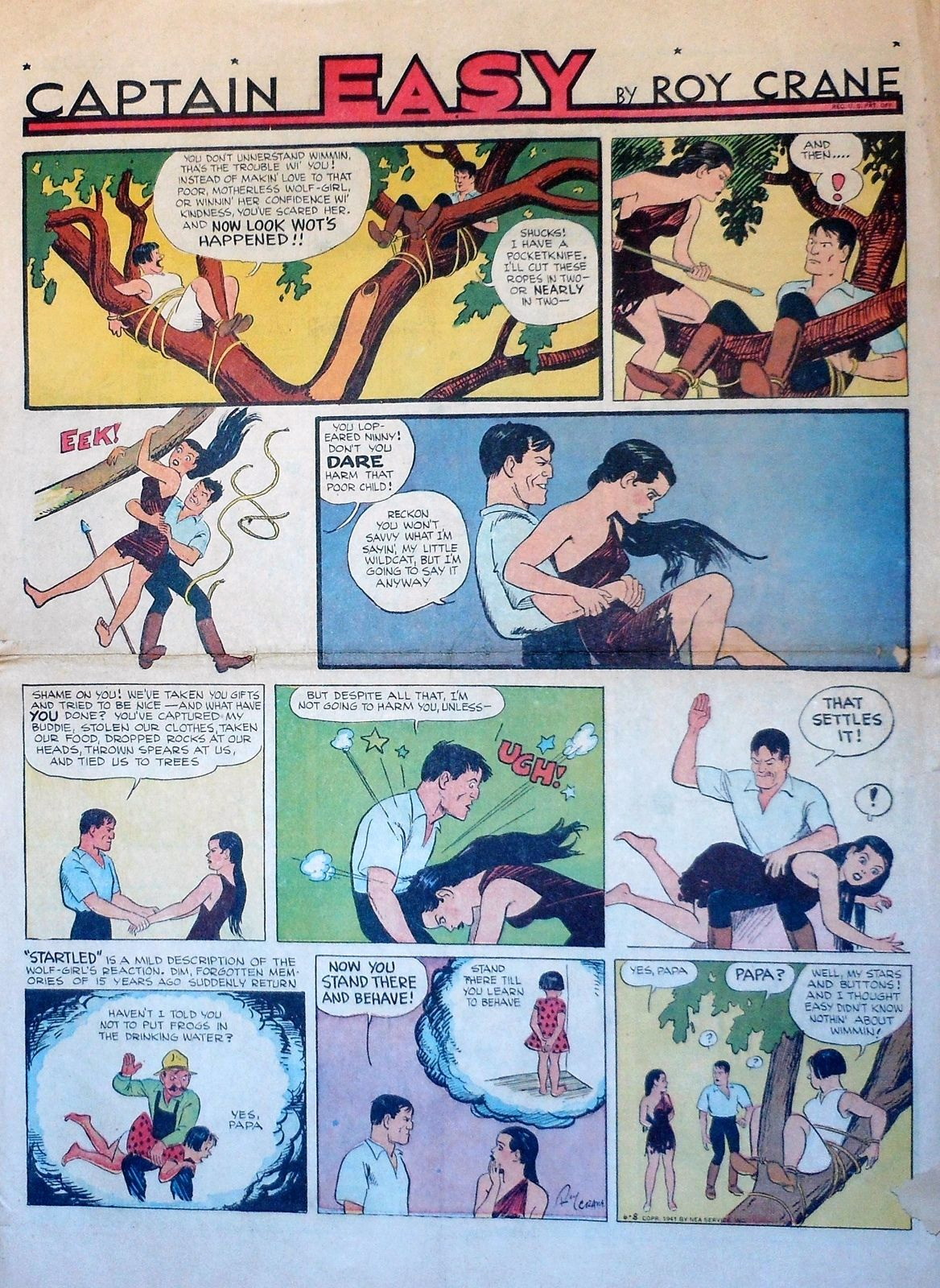 spanking from captain easy june 6, 1941