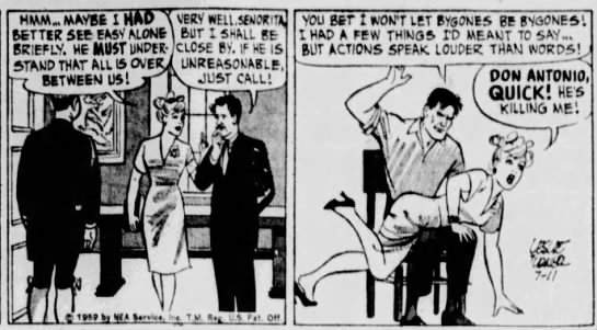 spanking from captain easy july 11 1959