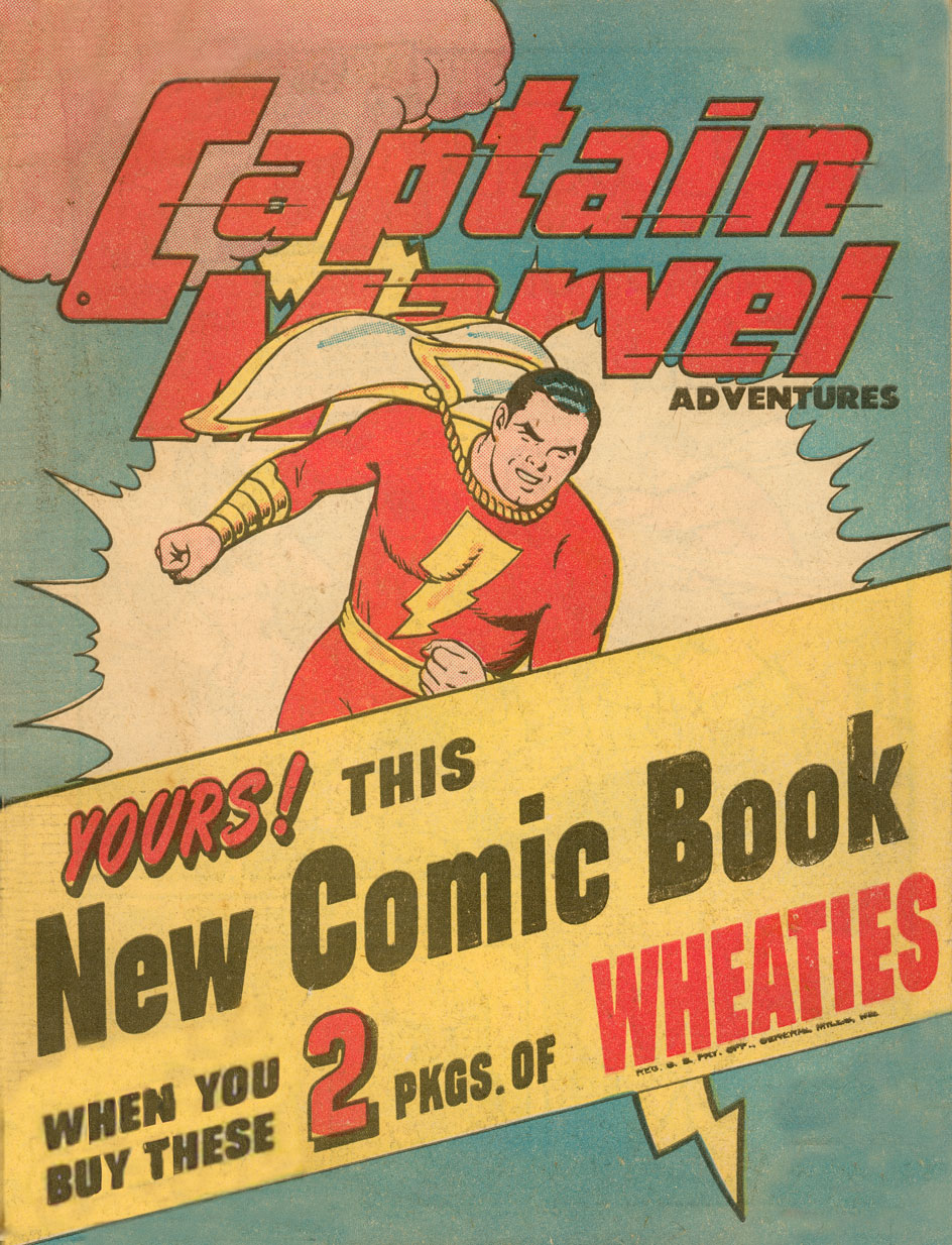 captain marvel wheaties cover