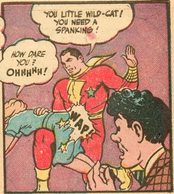 captain marvel spanking panel