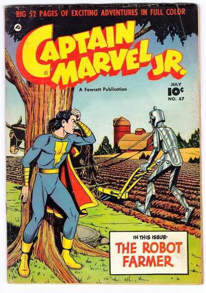 robot on cover of Captain Marvel Jr. #87