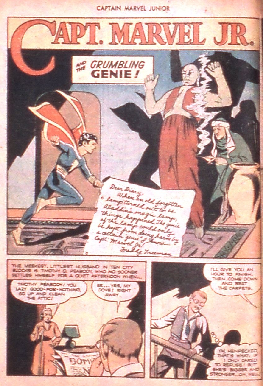 captain marvel jr grumbling genie page 18