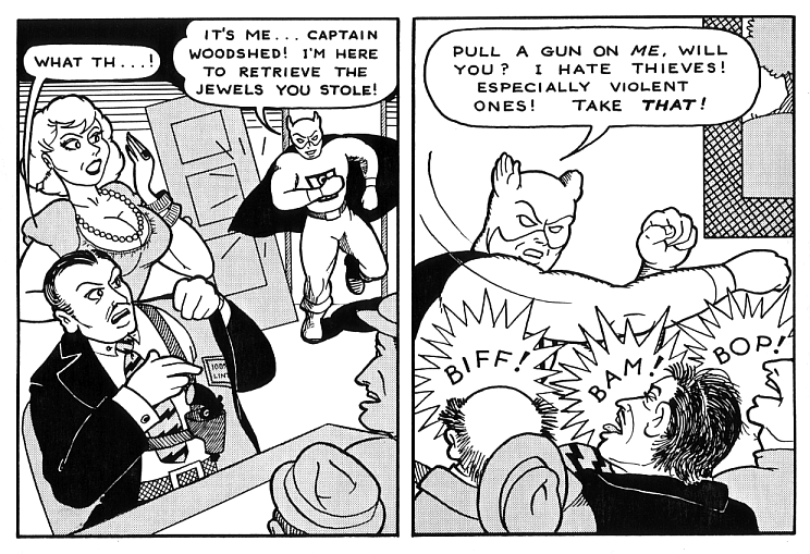 dan rivera's captain woodshed comic strip