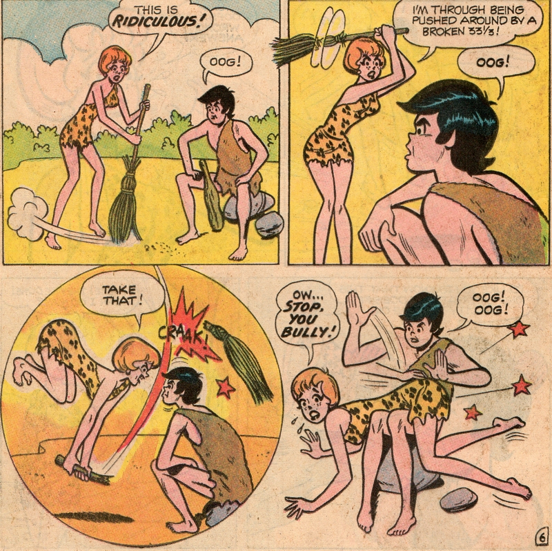 debbi #3 comic-book spanking panels