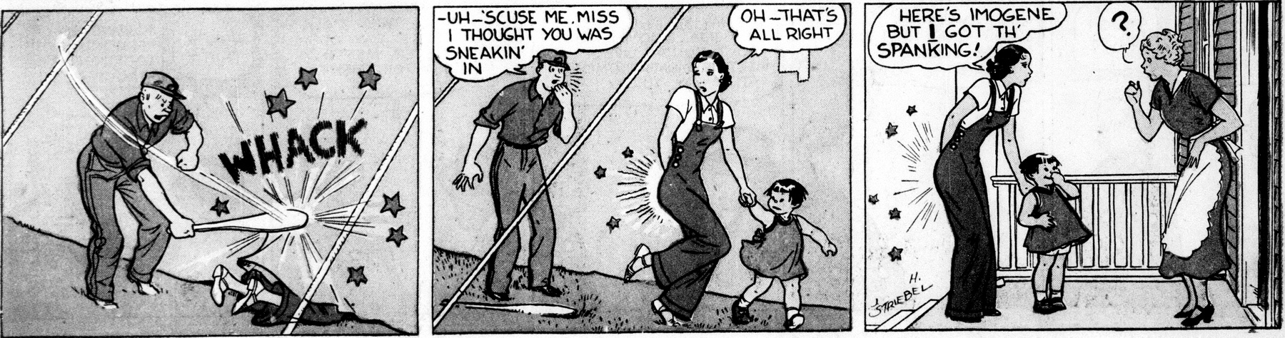 dixie dugan july 19, 1936 spanking panels