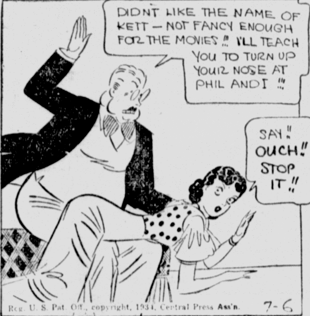 etta kett spanking panel from 07/06/1934