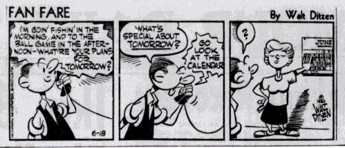 fanfare comic strip June 18, 1960