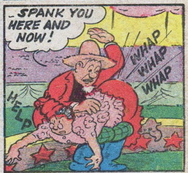 feature comics spanking panel