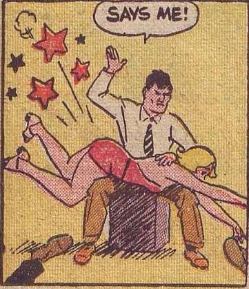 captain easy spanking panel from funnies #23