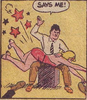 captain easy spanking panel from funnies #23