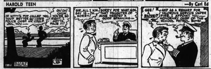 harold teen after_spanking strip of April 23, 1952
