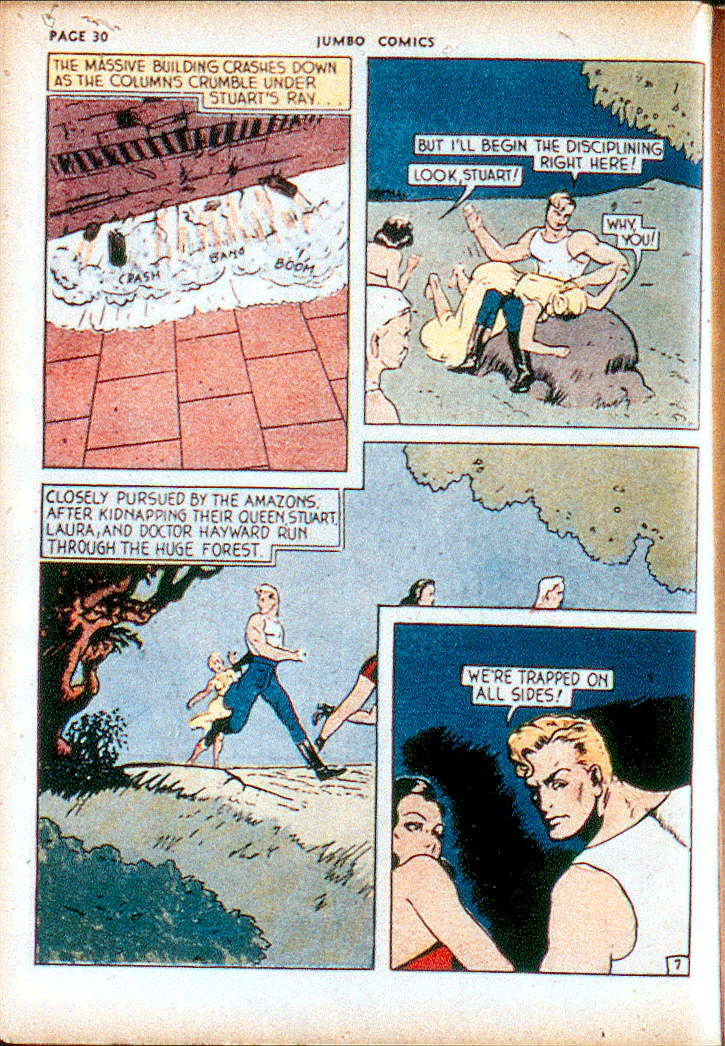 spanking page from stuart taylor in jumbo comics #17