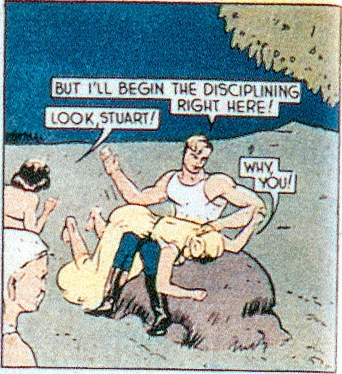 spanking panel from jumbo comics #17