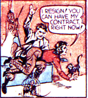 jungle comics #2 roy lance spanking panel