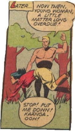 jungle comics #89 betty spanking panel