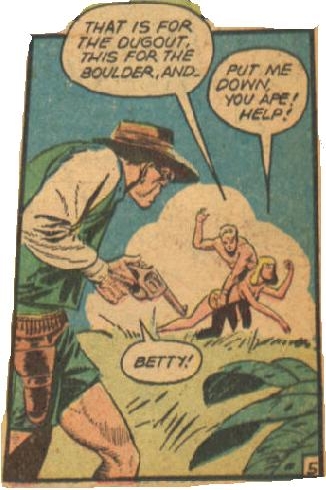 jungle comics #89 betty spanking panel