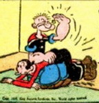 popeye spanks olive oyl