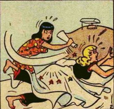 veronica whacks betty in laught comics #30