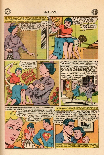 lois lane spanks linda lee robot