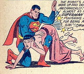 Superman robot spanks Lois Lane