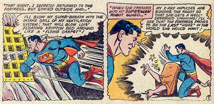 Superman robot spanks Lois Lane