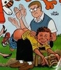 Alfred E. Neuman spanked