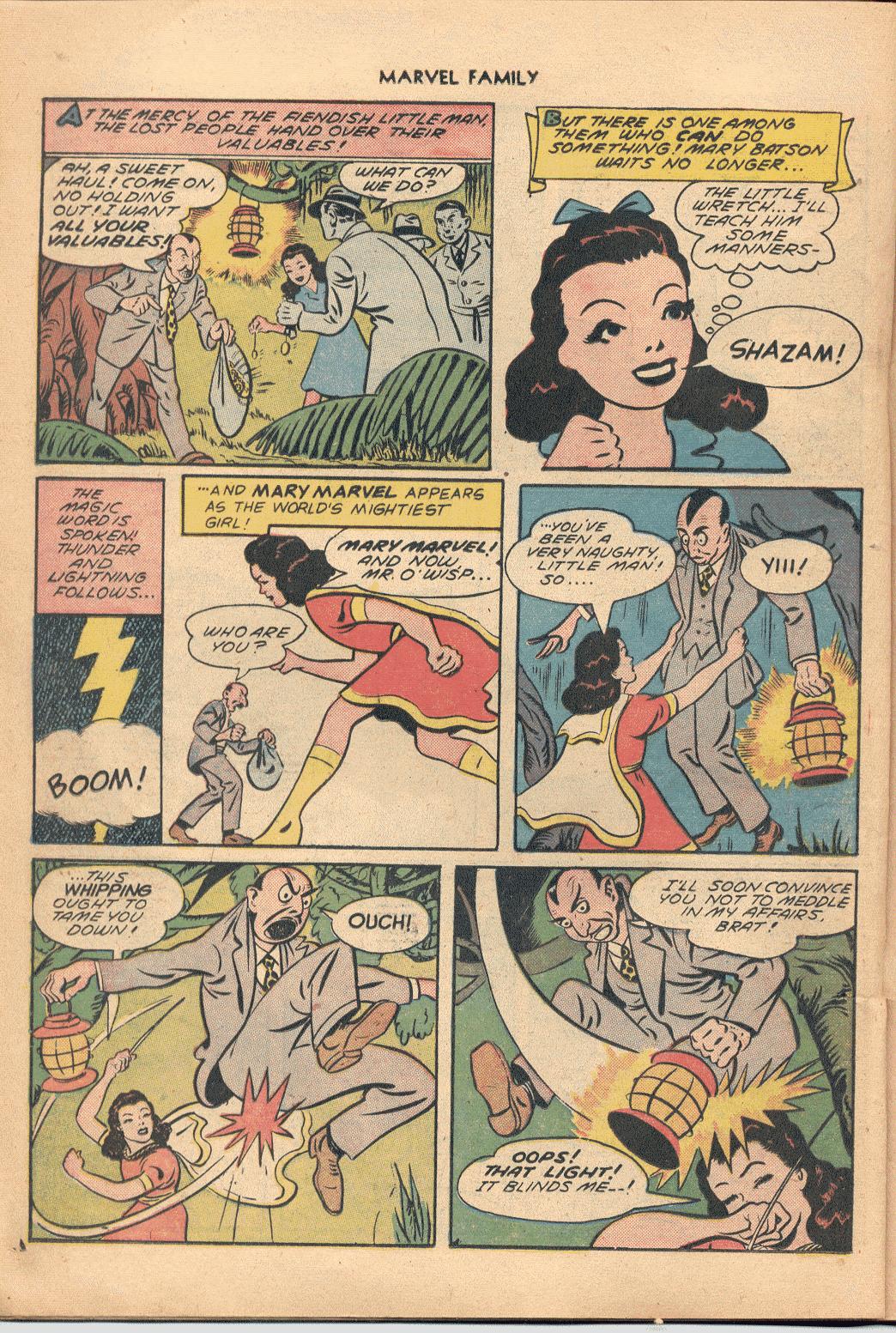spanking page with Mary Marvel and Will