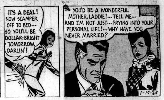 lena pry spanks jane arden's receptionist in the jane arden comic strip