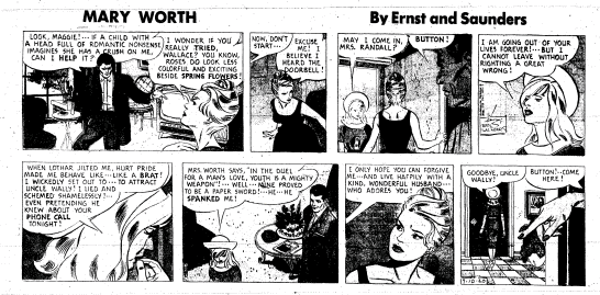 mary worth button apologizes july 1960