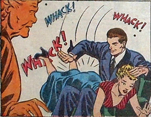 mary worth strip from 03/28/1948 spanking panel
