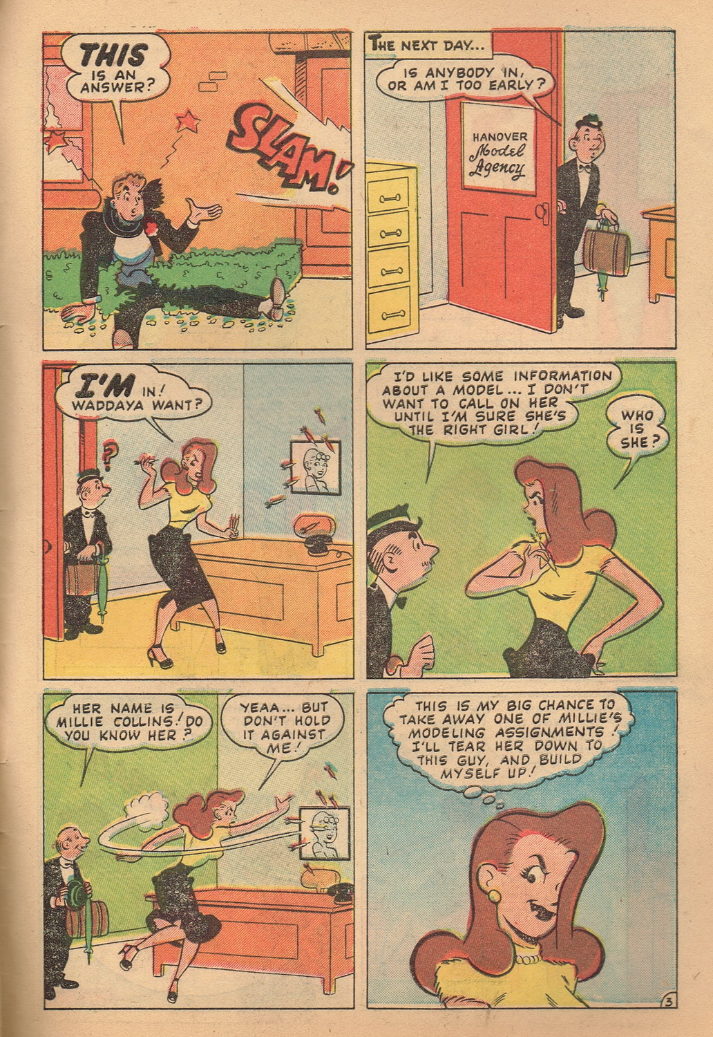 millie the model #27 story page 3