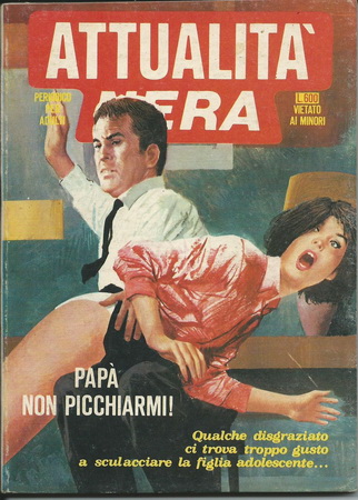 spanking from the cover of an italian comic