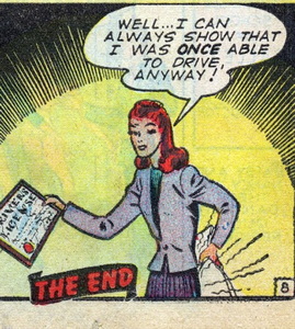 patsy walker with pillow under her bottom