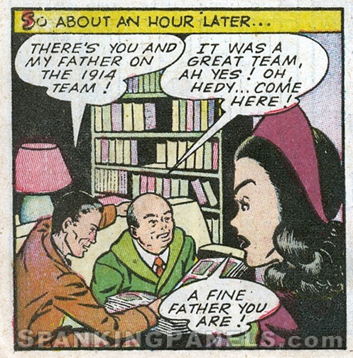 Patsy Walker #5 panel before spanking