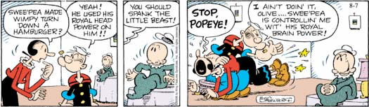 popeye spanks olive oyl