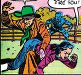 spanking from a western romance comic book