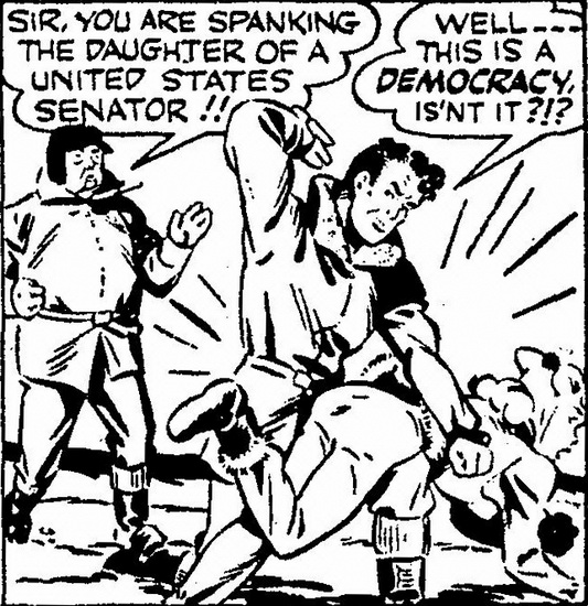 scorchy smith spanking panel from 05/22/1946