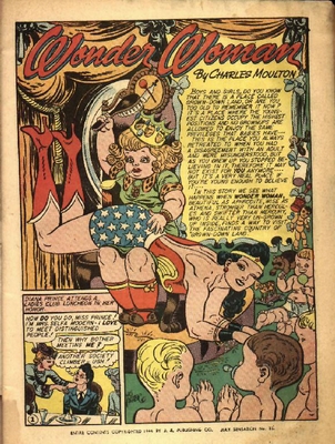 Wonder Woman gets spanked with a hairbrush
