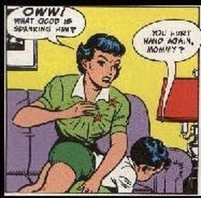 lois tries to spank super-son