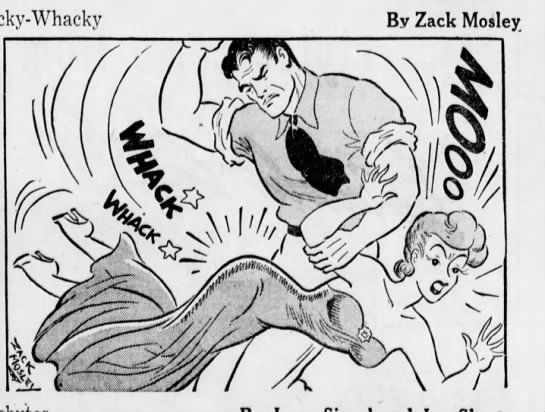 the spanking panel from smilin jack 04/25/1940