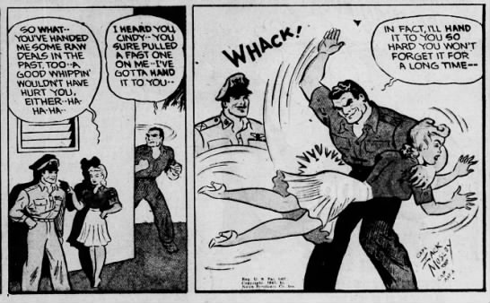 smilin jack comic strip spanking from 10-10-1943