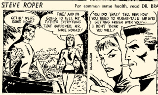 steve roper comic strip 11/22/1957