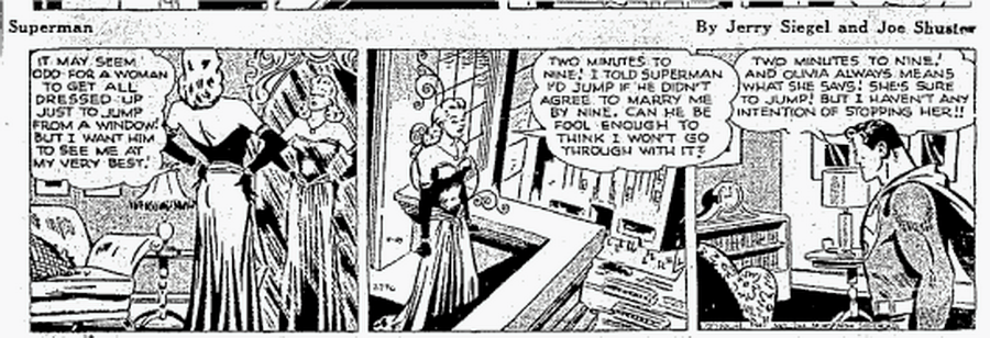 superman newspaper strip from 11/18/1947