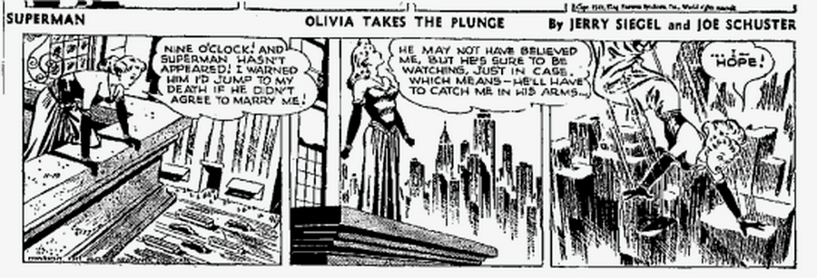 superman newspaper strip from 11/19/1947