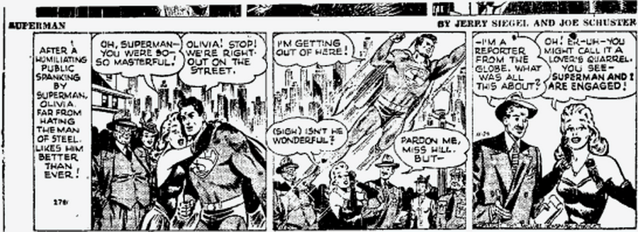superman newspaper strip from 11/24/1947
