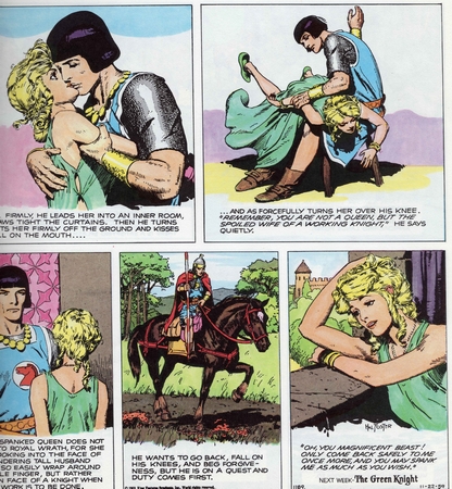 Prince Valiant spanks Aleta