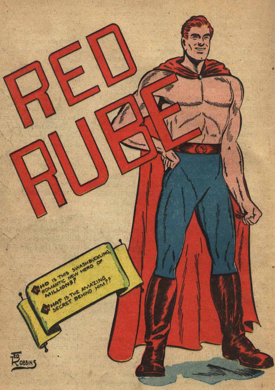 red rube splash page from zip #39