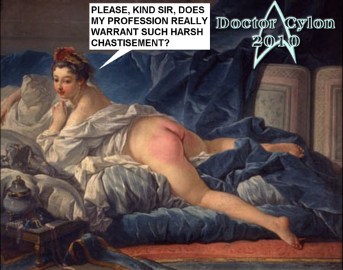 doc cylon adds captions to classical painting
