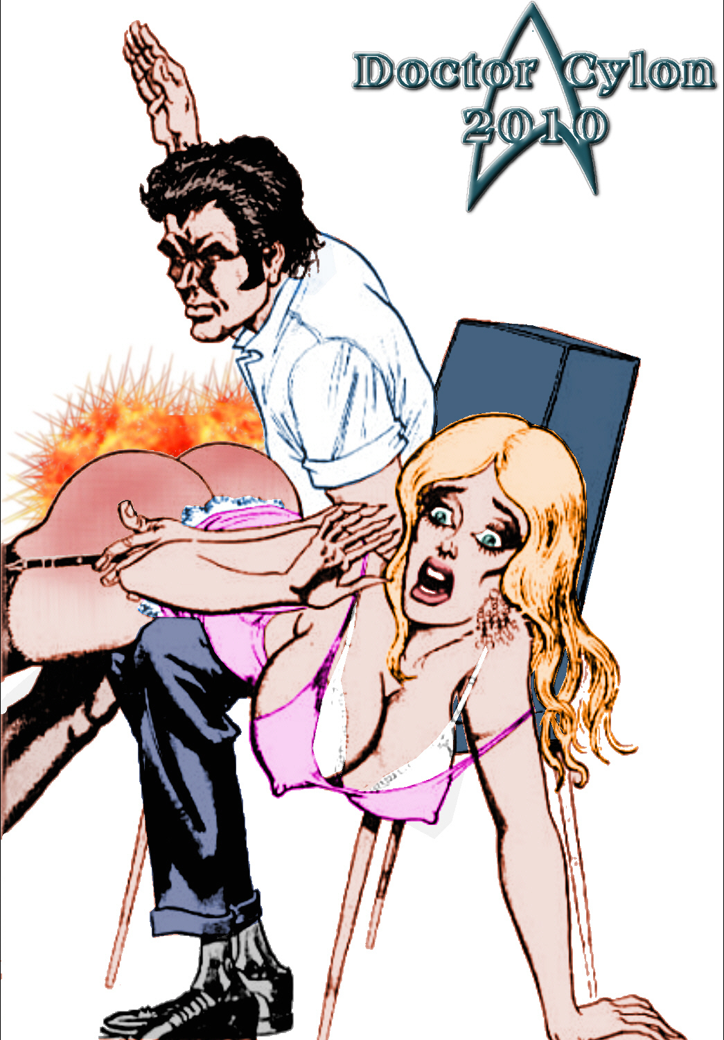 ward otk spanking colorized by doc cylon