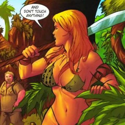 jana the jungle girl says not to touch anything
